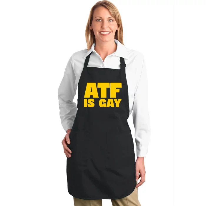 Atf Is Gay Human Rights Equality Pride Full-Length Apron With Pocket