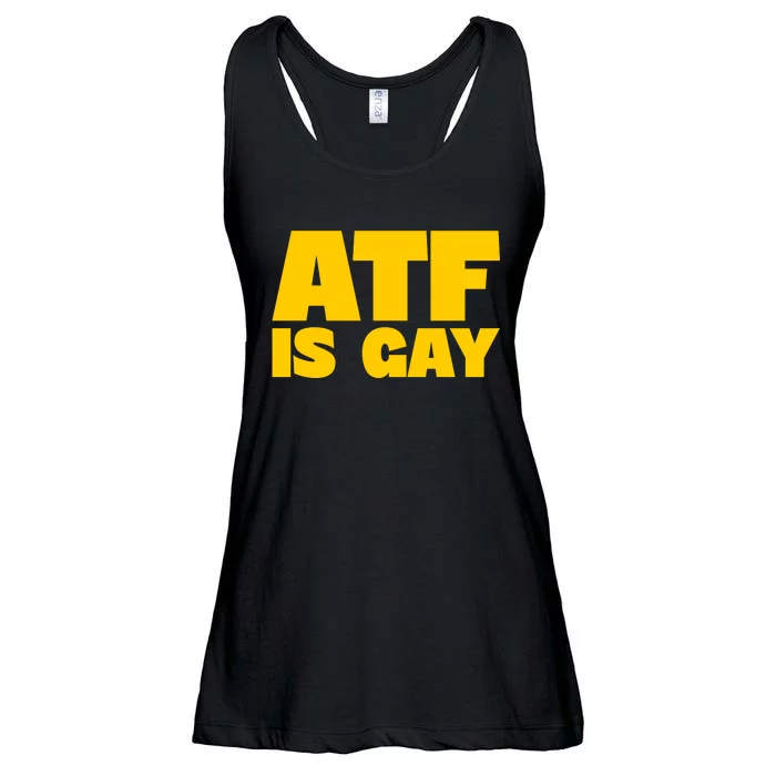 Atf Is Gay Human Rights Equality Pride Ladies Essential Flowy Tank