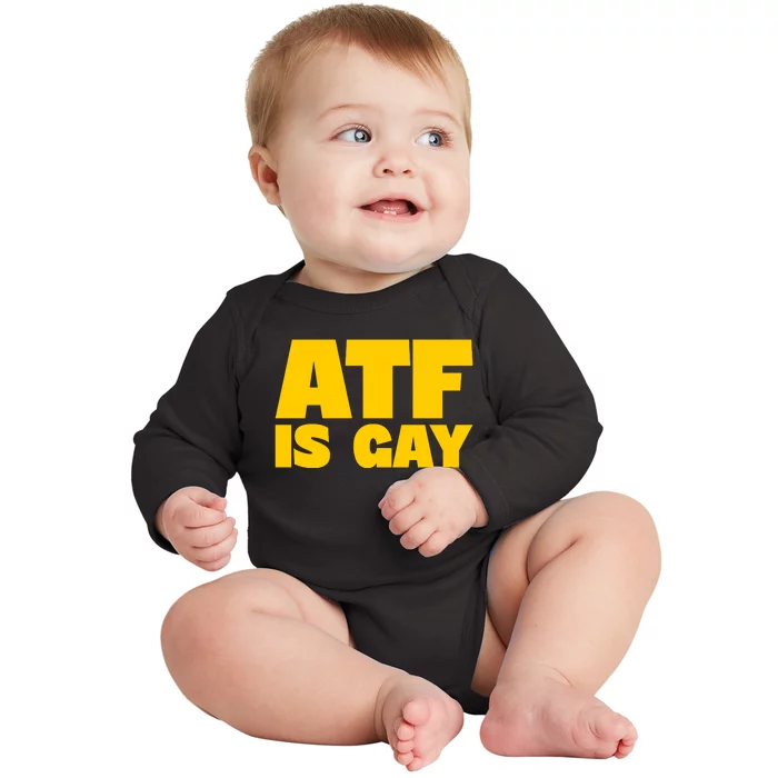 Atf Is Gay Human Rights Equality Pride Baby Long Sleeve Bodysuit