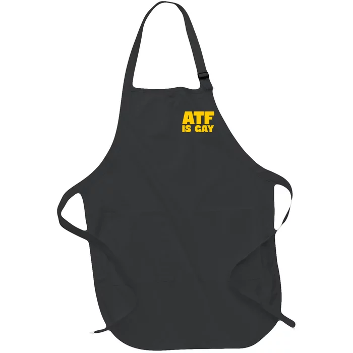 Atf Is Gay Human Rights Equality Pride Pocket Print Full-Length Apron With Pocket