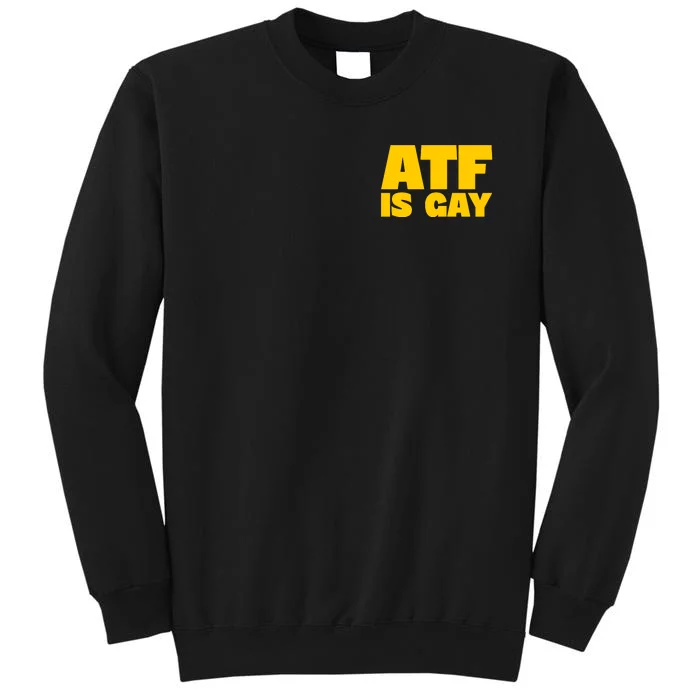 Atf Is Gay Human Rights Equality Pride Pocket Print Sweatshirt