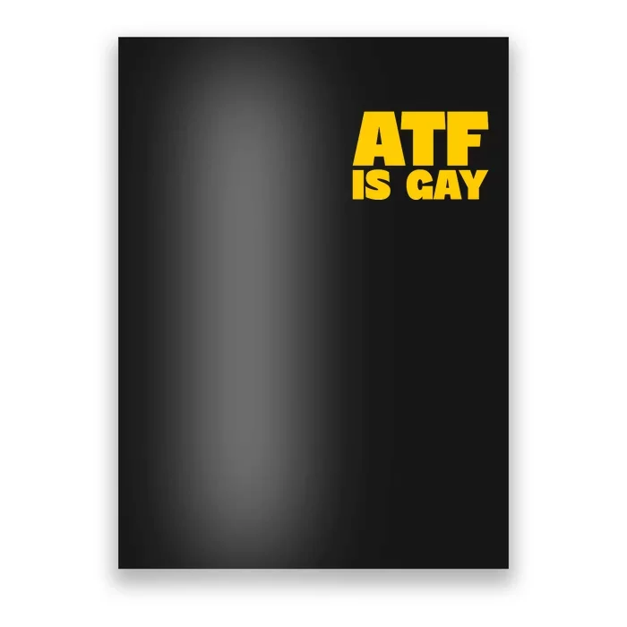 Atf Is Gay Human Rights Equality Pride Pocket Print Poster