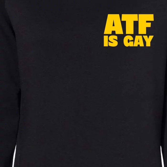 Atf Is Gay Human Rights Equality Pride Pocket Print Womens California Wash Sweatshirt