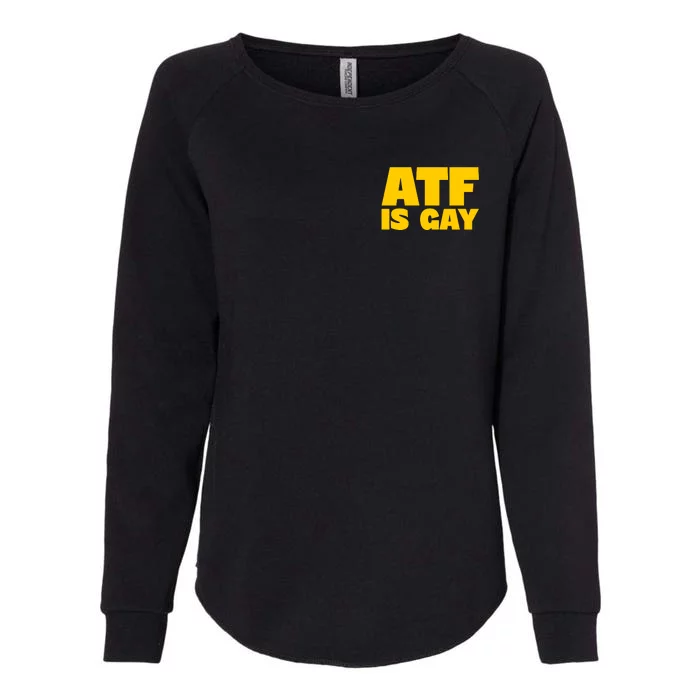 Atf Is Gay Human Rights Equality Pride Pocket Print Womens California Wash Sweatshirt