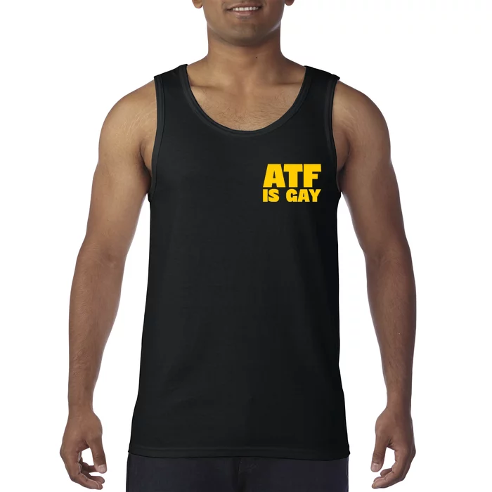 Atf Is Gay Human Rights Equality Pride Pocket Print Tank Top