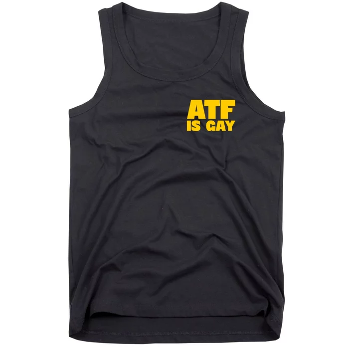 Atf Is Gay Human Rights Equality Pride Pocket Print Tank Top