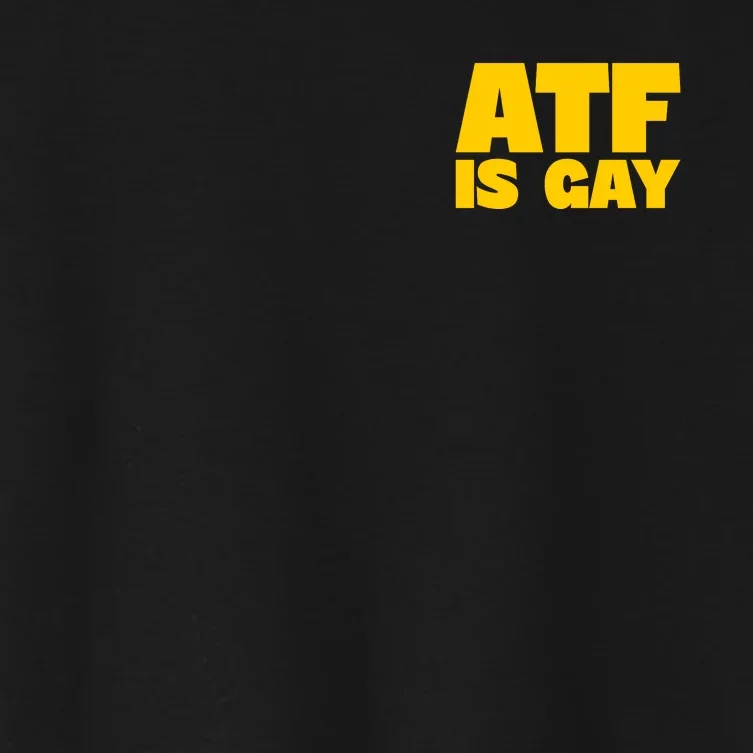 Atf Is Gay Human Rights Equality Pride Pocket Print Women's Crop Top Tee