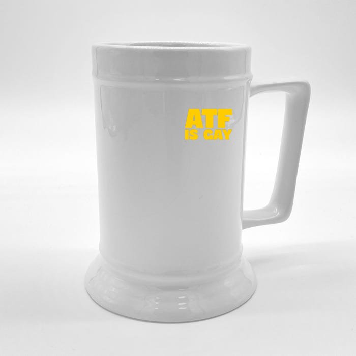 Atf Is Gay Human Rights Equality Pride Pocket Print Front & Back Beer Stein