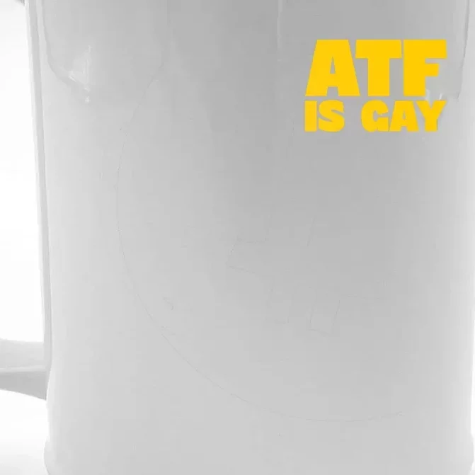 Atf Is Gay Human Rights Equality Pride Pocket Print Front & Back Beer Stein