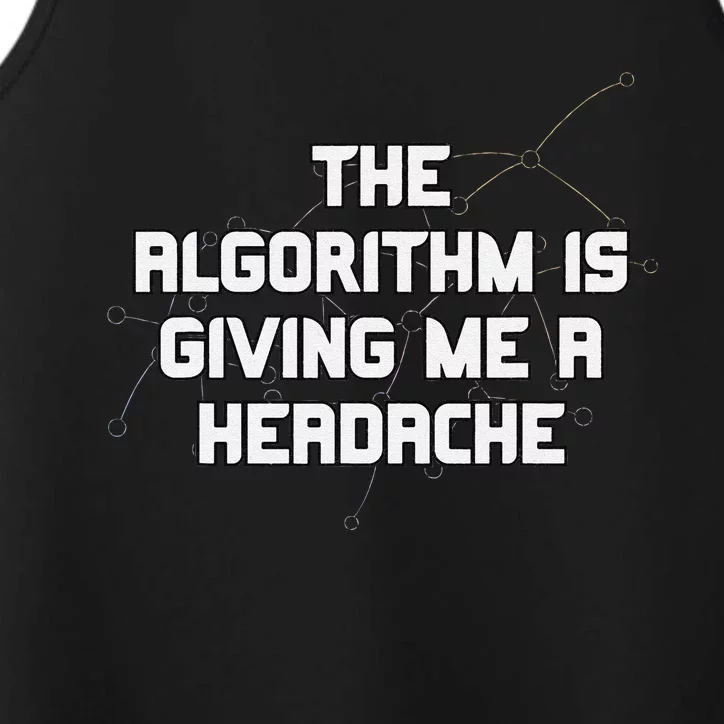 Algorithm Is Giving Me A Headache Futuristic Data Network Performance Tank