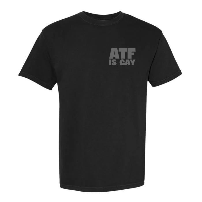 Atf Is Gay Human Rights Equality Pride Greystyle Pocket Print Garment-Dyed Heavyweight T-Shirt