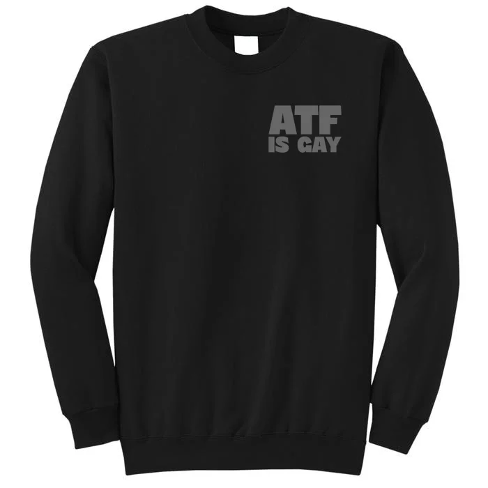 Atf Is Gay Human Rights Equality Pride Greystyle Pocket Print Sweatshirt