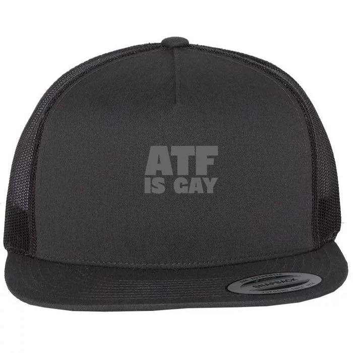 Atf Is Gay Human Rights Equality Pride Greystyle Pocket Print Flat Bill Trucker Hat