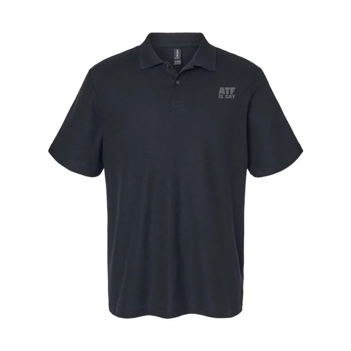 Atf Is Gay Human Rights Equality Pride Greystyle Pocket Print Softstyle Adult Sport Polo