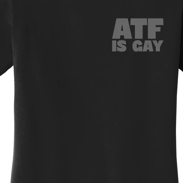 Atf Is Gay Human Rights Equality Pride Greystyle Pocket Print Women's T-Shirt