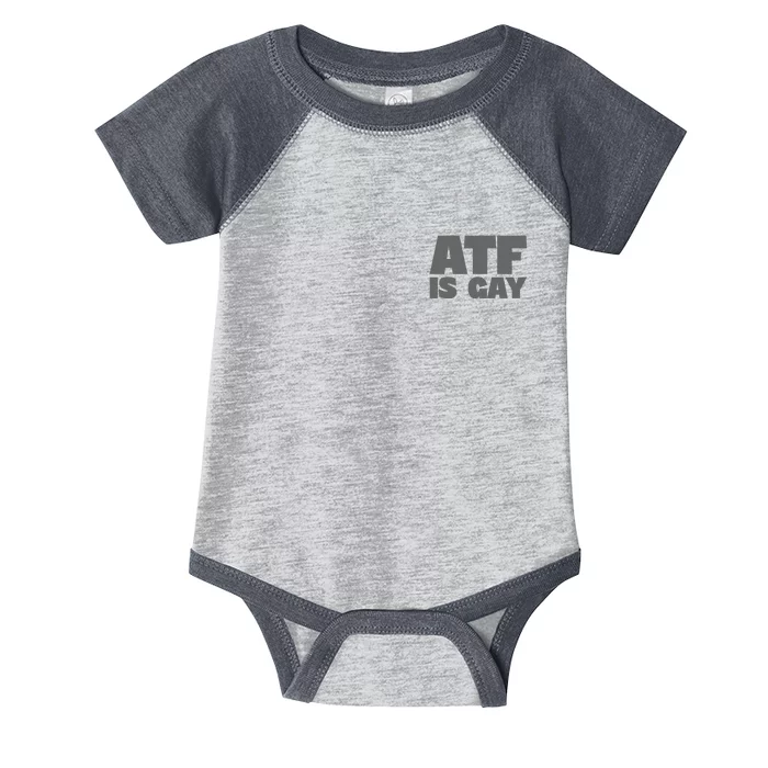 Atf Is Gay Human Rights Equality Pride Greystyle Pocket Print Infant Baby Jersey Bodysuit