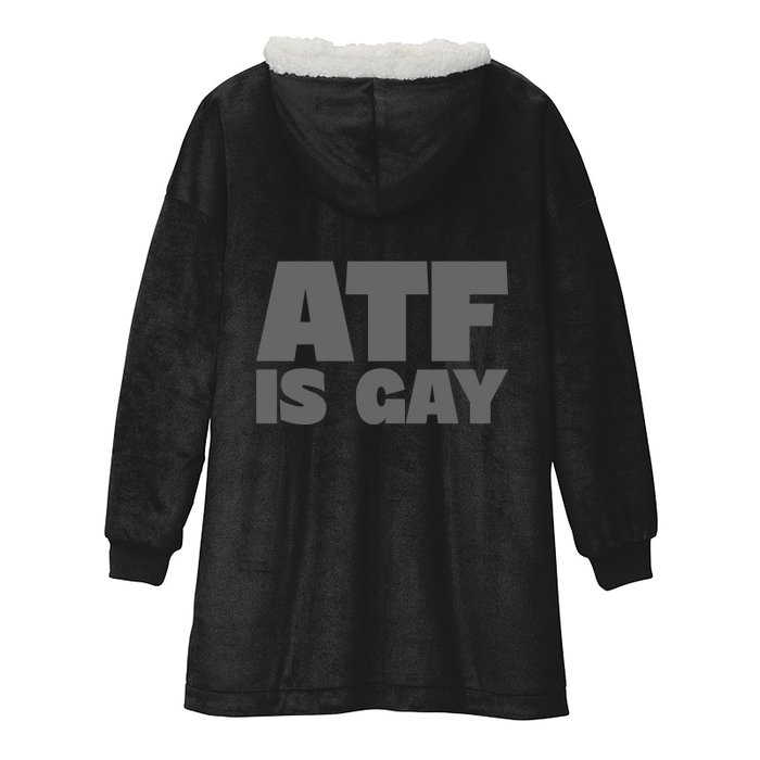 Atf Is Gay Human Rights Equality Pride Greystyle Front And Back Front & Back Hooded Wearable Blanket