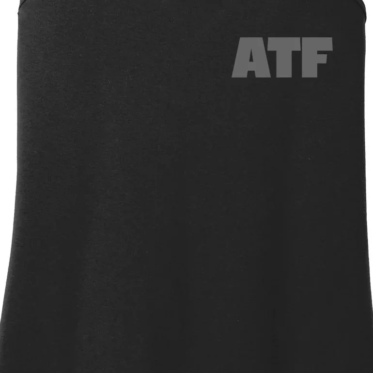 Atf Is Gay Human Rights Equality Pride Greystyle Front And Back Front & Back Ladies Essential Tank