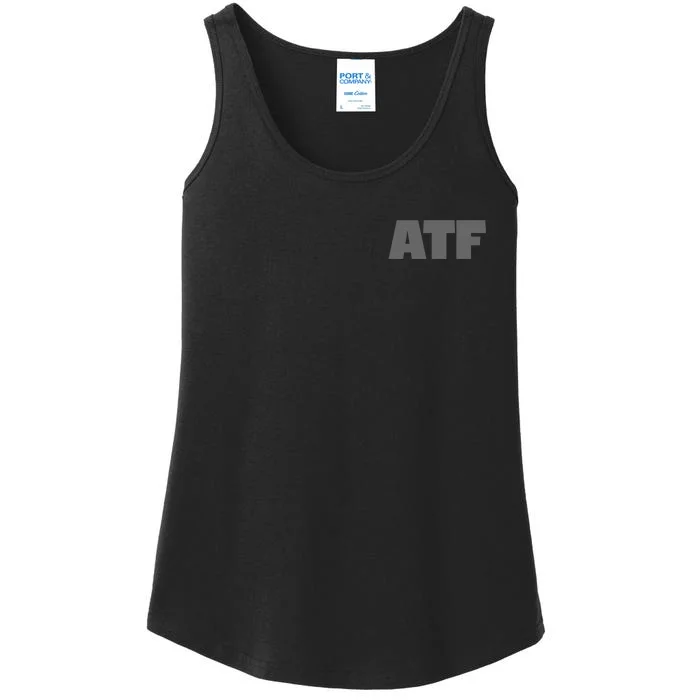 Atf Is Gay Human Rights Equality Pride Greystyle Front And Back Front & Back Ladies Essential Tank