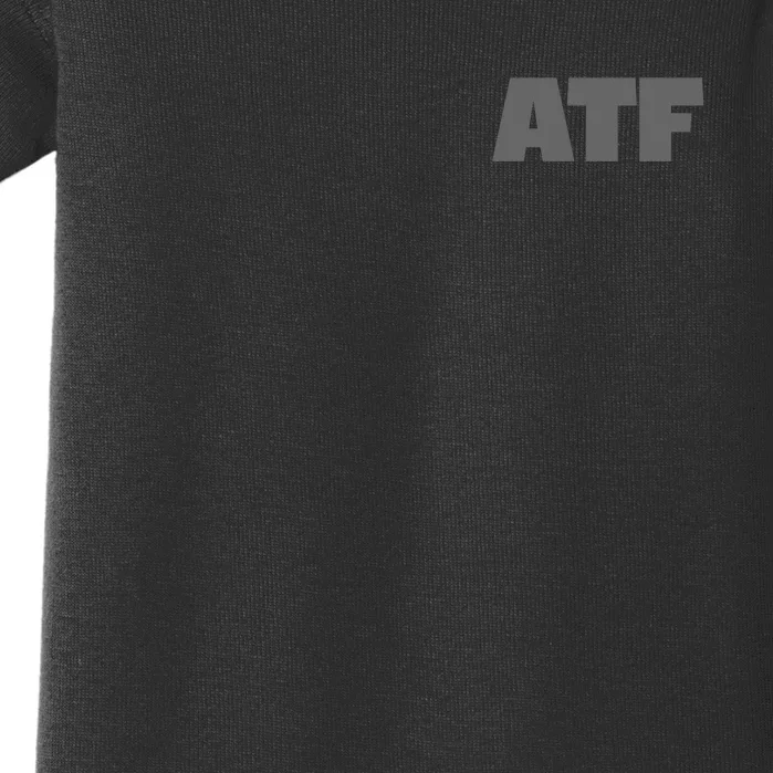 Atf Is Gay Human Rights Equality Pride Greystyle Front And Back Front & Back Baby Bodysuit