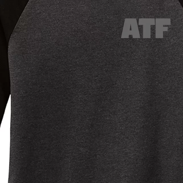 Atf Is Gay Human Rights Equality Pride Greystyle Front And Back Front & Back Women's Tri-Blend 3/4-Sleeve Raglan Shirt