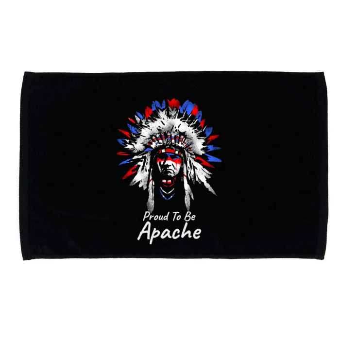 Apache Indian Gift Proud To Be Apache Microfiber Hand Towel