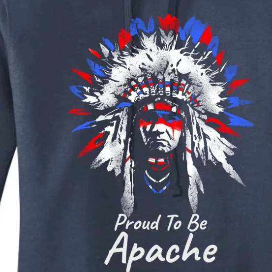 Apache Indian Gift Proud To Be Apache Women's Pullover Hoodie