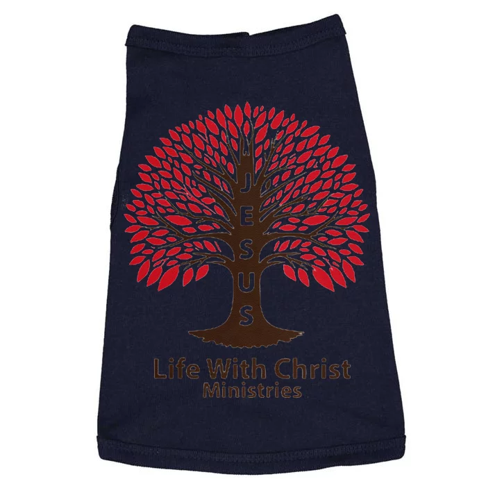 All In Glitch Design Jesus Life With Christ Ministries Doggie Tank