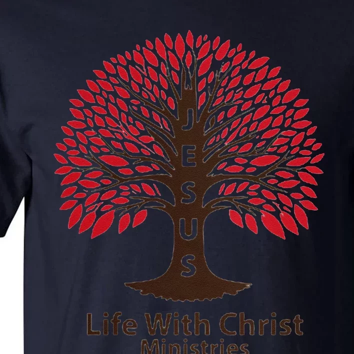 All In Glitch Design Jesus Life With Christ Ministries Tall T-Shirt