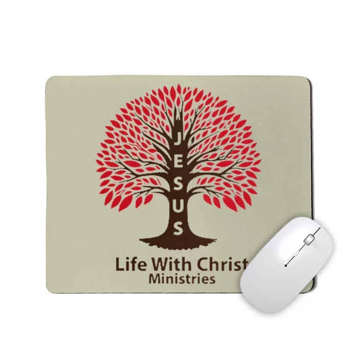 All In Glitch Design Jesus Life With Christ Ministries Mousepad