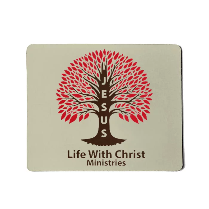 All In Glitch Design Jesus Life With Christ Ministries Mousepad