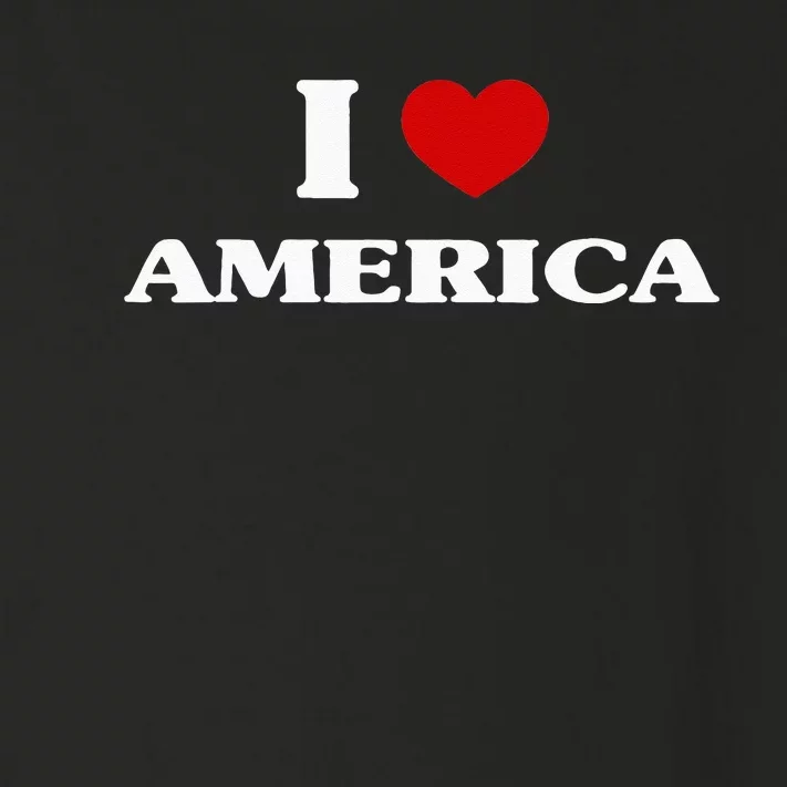 America I Heart America Souvenir I Love America Toddler Long Sleeve Shirt