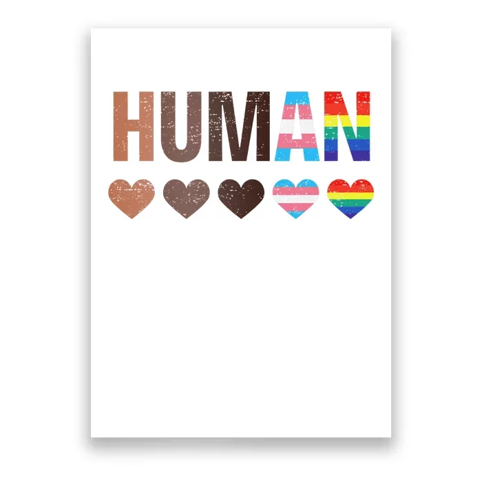 All Inclusive Hearts Blm Racial Justice Human Equality Top Poster