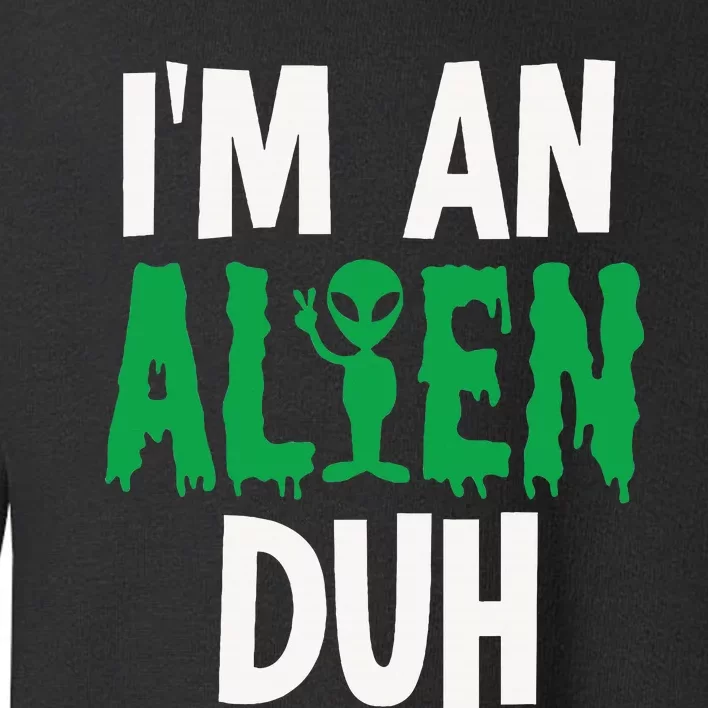 Alien Invasion Halloween Outfit Toddler Sweatshirt