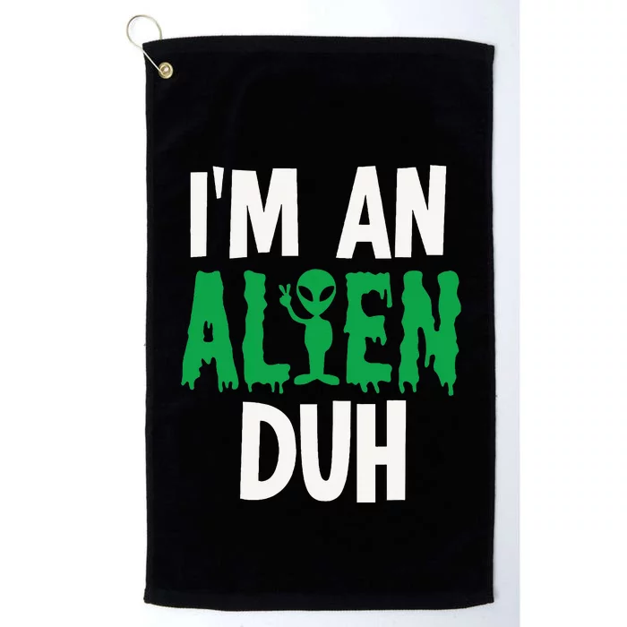 Alien Invasion Halloween Outfit Platinum Collection Golf Towel