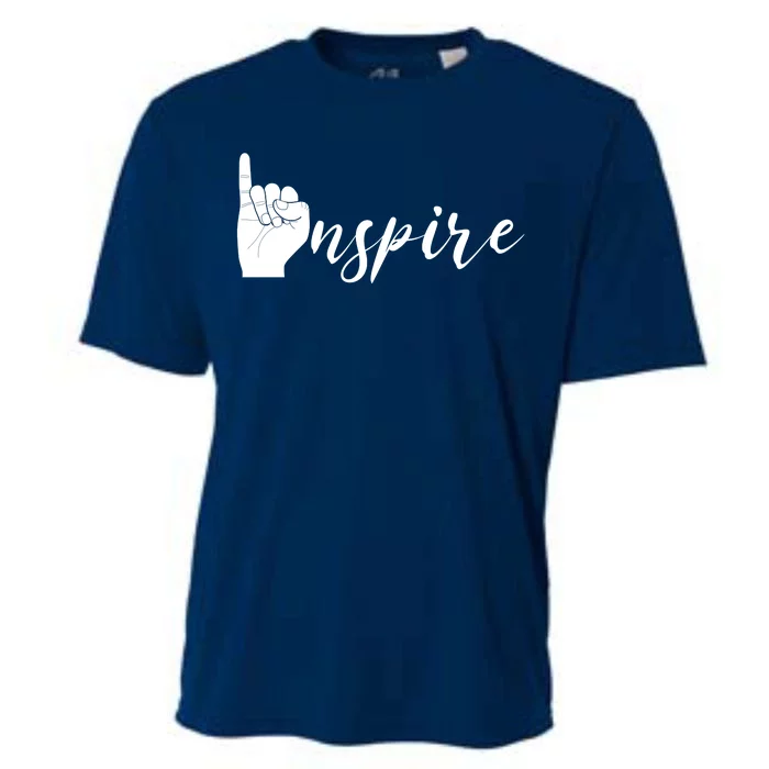 ASL I Hand Inspire SIgn Langage Cooling Performance Crew T-Shirt