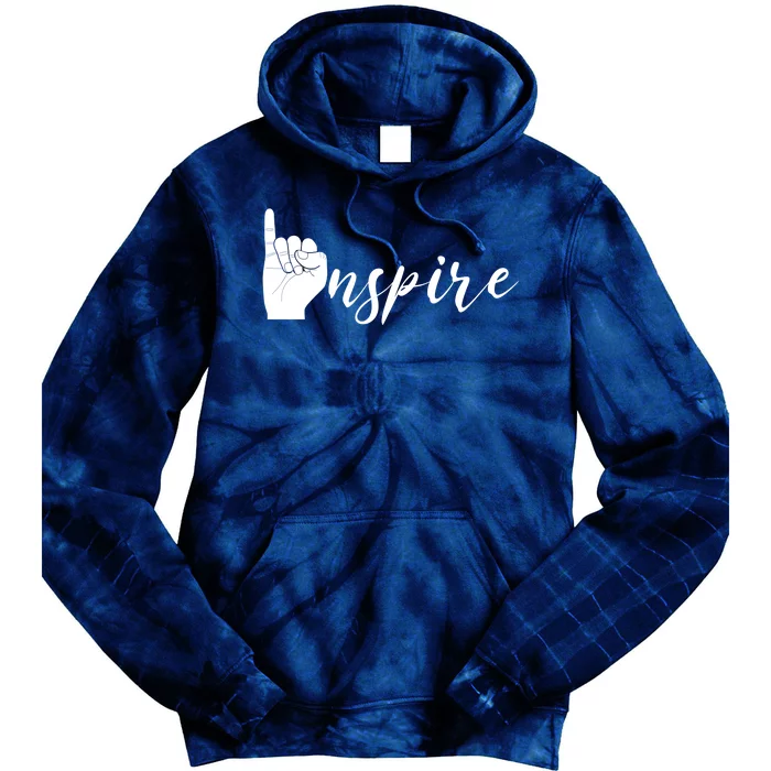 ASL I Hand Inspire SIgn Langage Tie Dye Hoodie