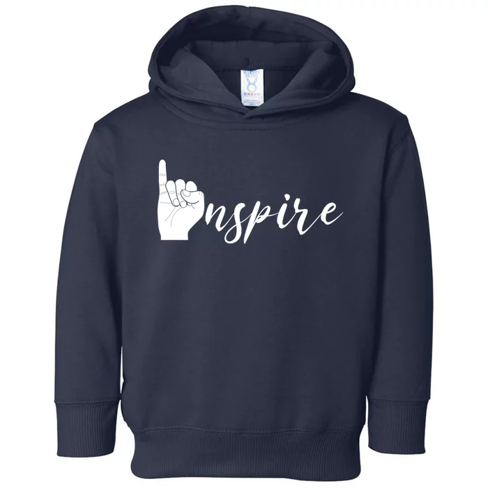 ASL I Hand Inspire SIgn Langage Toddler Hoodie