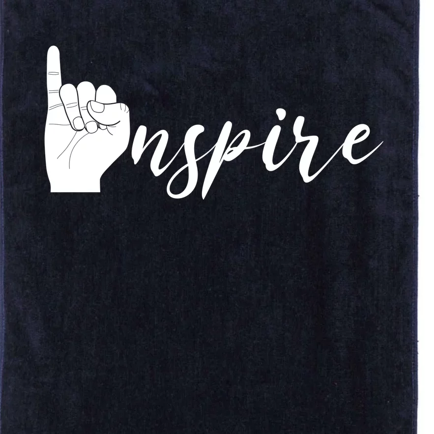 ASL I Hand Inspire SIgn Langage Platinum Collection Golf Towel