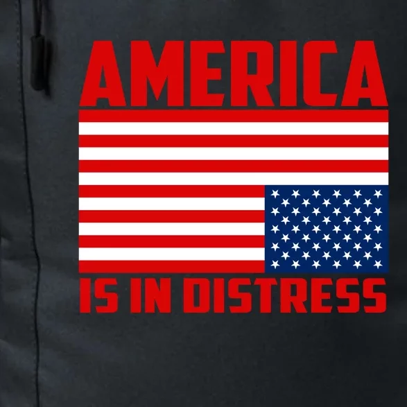 America Is In Distress Upside Down Flag Daily Commute Backpack