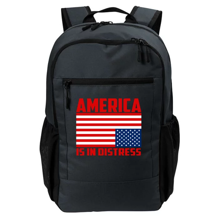 America Is In Distress Upside Down Flag Daily Commute Backpack