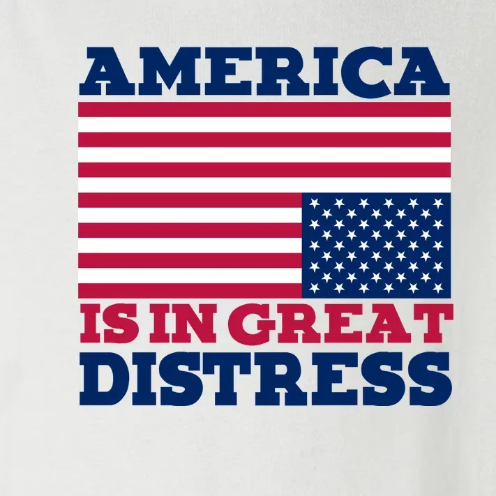 America Is In Great Distress Upside Down Flag Toddler Long Sleeve Shirt