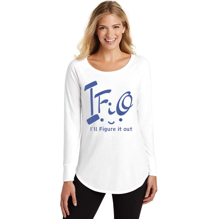 Anime Inspired Ifio ILl Figure It Out Women's Perfect Tri Tunic Long Sleeve Shirt