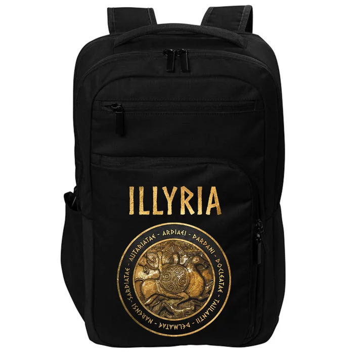 Ancient Illyria Illyrian Tribes Ancient Warrior Symbol Impact Tech Backpack