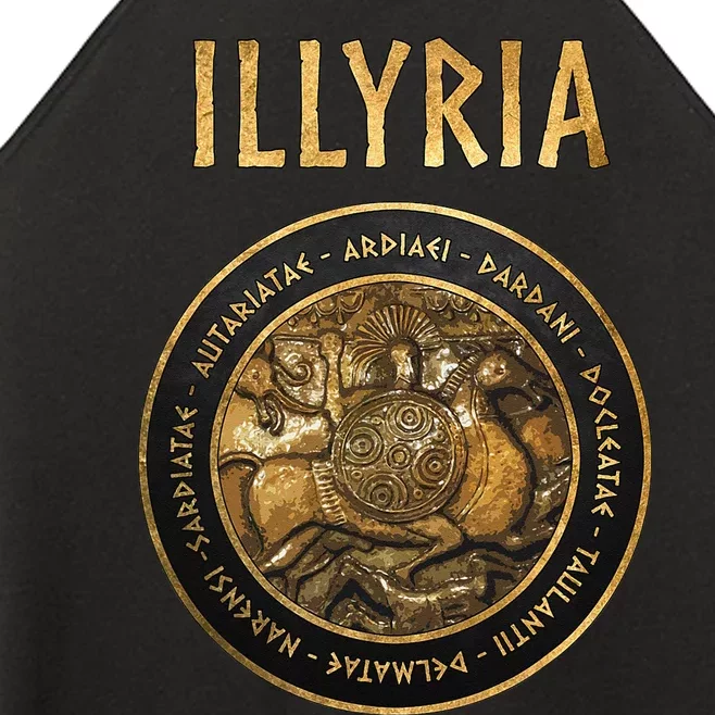 Ancient Illyria Illyrian Tribes Ancient Warrior Symbol Women’s Perfect Tri Rocker Tank