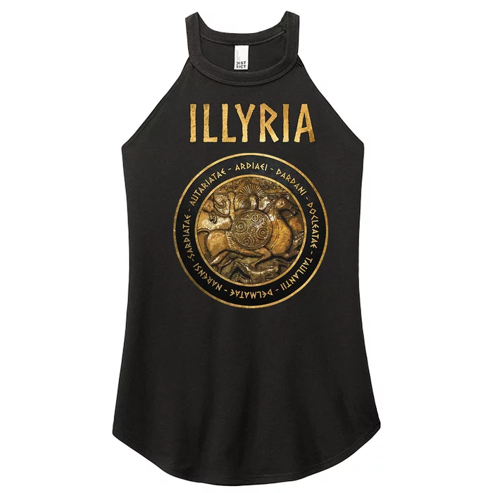 Ancient Illyria Illyrian Tribes Ancient Warrior Symbol Women’s Perfect Tri Rocker Tank