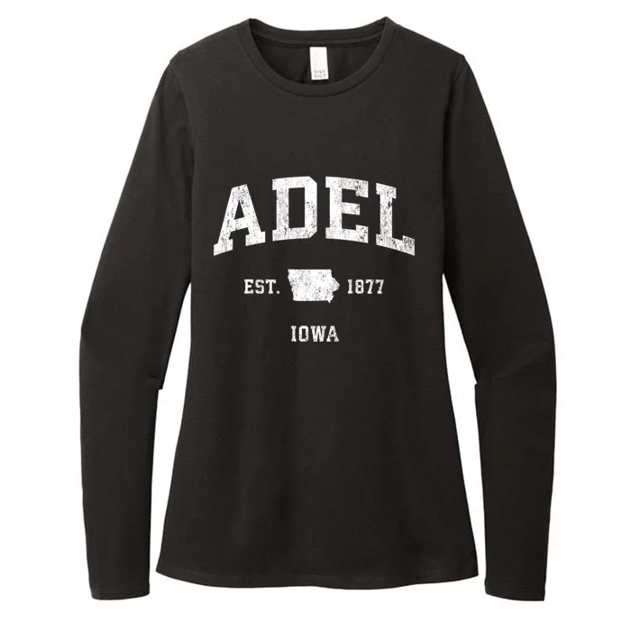 Adel Iowa Ia Vintage Athletic Sports Womens CVC Long Sleeve Shirt