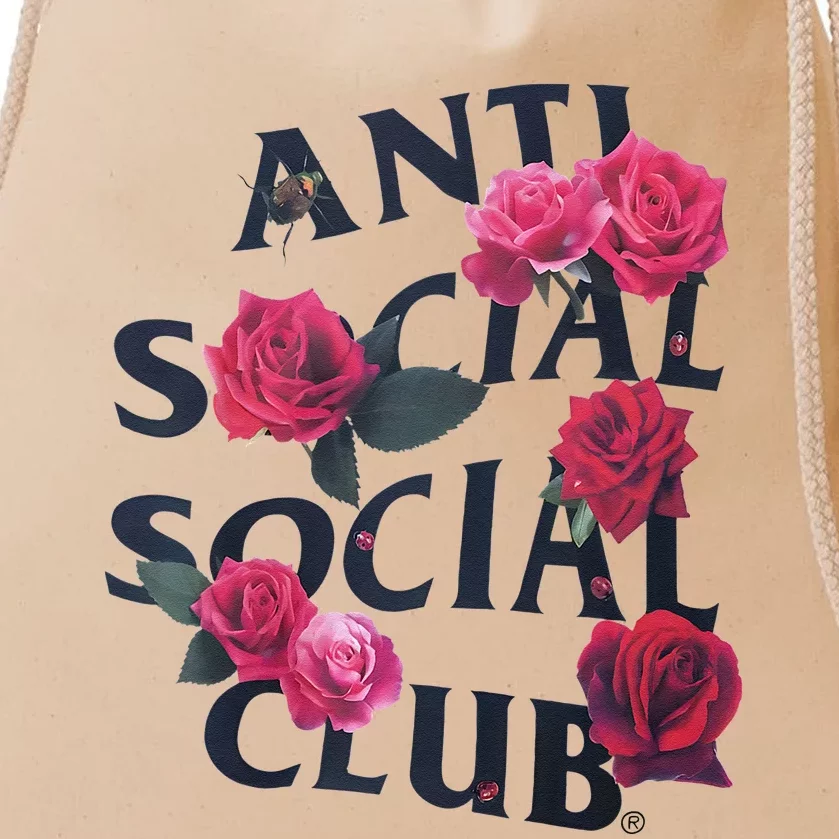 Antisocial Introvert I Hate People Antisocial Club Drawstring Bag