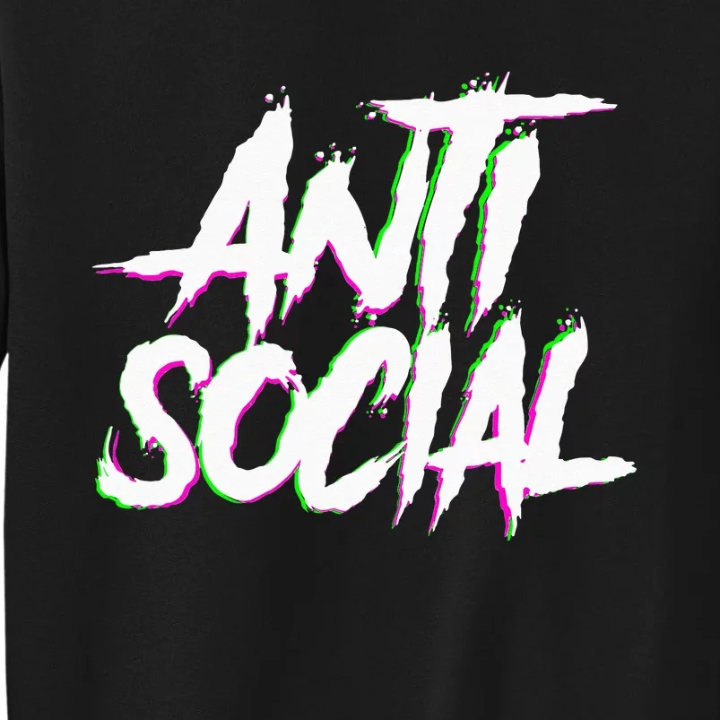 Antisocial Introvert I Hate People Antisocial Club EDM Sweatshirt