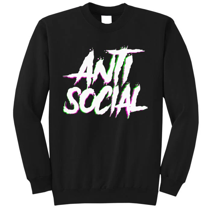 Antisocial Introvert I Hate People Antisocial Club EDM Sweatshirt